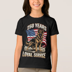 T-shirt En Tri-matière Berger Allemand 250 Ans de Service Loyale Patriote