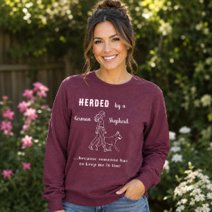 T-shirt En Tri-matière Berger Allemand GSD humour bordeaux