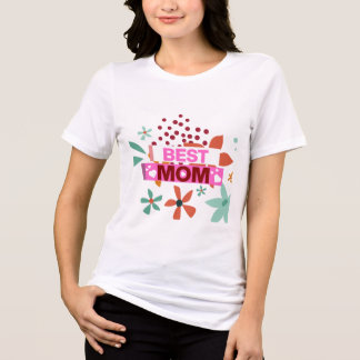 T-shirt En Tri-matière  Best Mom Happy Mother's Day