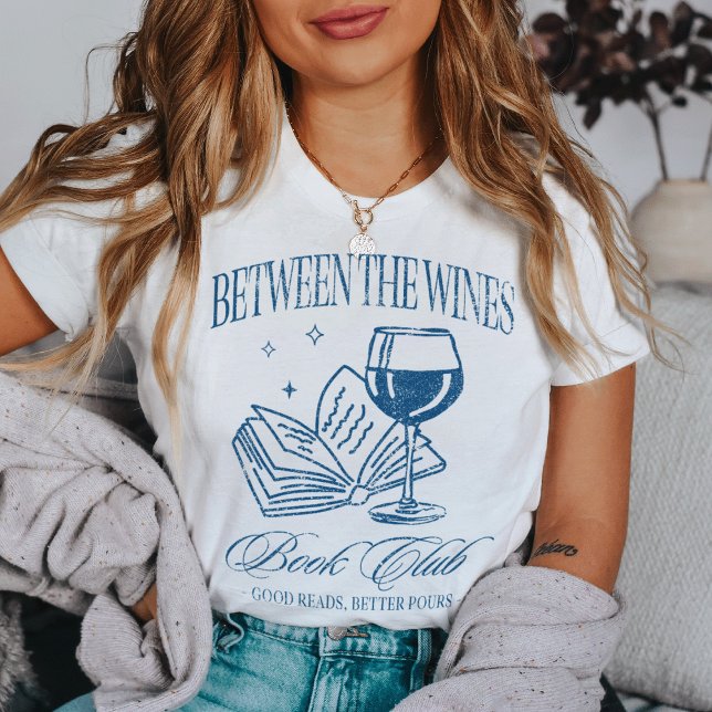 T-shirt En Tri-matière “Between the Wines” Funny Reading Book Club (Créateur téléchargé)