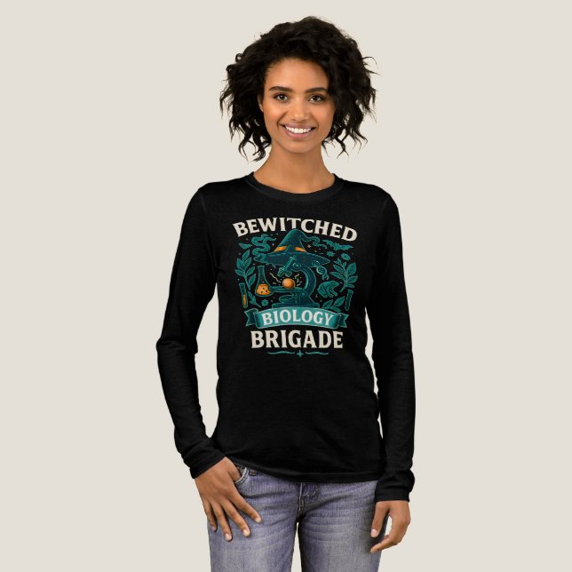 T-shirt En Tri-matière Bewitt Biology Brigade - Bio Teacher Halloween (Recto complet)