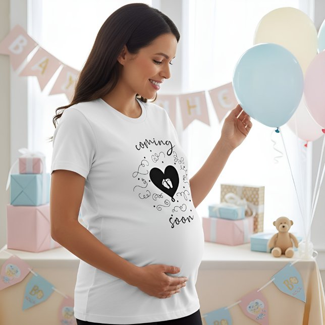 T-shirt En Tri-matière bientôt maman sera (Créateur téléchargé)
