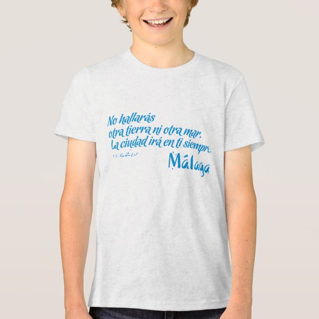 T-shirt En Tri-matière Bienvenue à Malaga 6 : La ville sera en toi toujou (Recto)