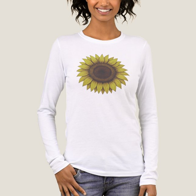 T-shirt En Tri-matière Big Beautiful Earthy Sunflower Unisex (Recto)