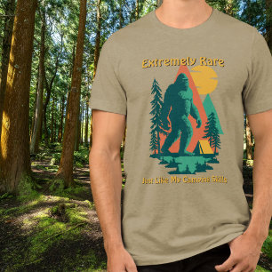 T-shirt En Tri-matière BigFoot Camping Forêt Montagnes Anniversaire Drôle