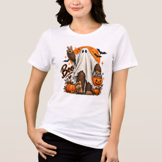 T-shirt En Tri-matière Bigfoot Ghost Halloween T‑Shirt