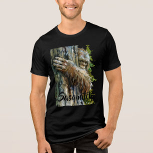 T-shirt En Tri-matière Bigfoot Sasquatch habitant de la forêt aquarelle