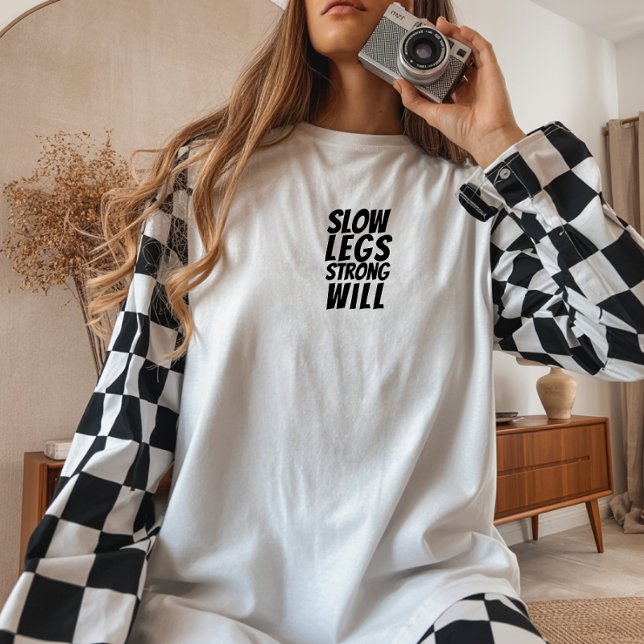 T-shirt En Tri-matière Bike Girl Irony black (This women's biking shirt combines eye-catching typography with a sleek, minimalist aesthetic.)