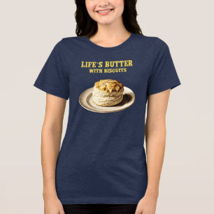 T-shirt En Tri-matière Biscuit Fluffy sur une plaque, Biscuits au beurre