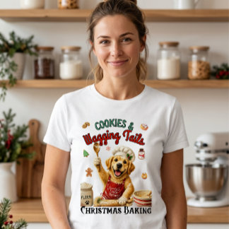 T-shirt En Tri-matière Biscuits de Noël avec “Le Petit Boulanger du Père