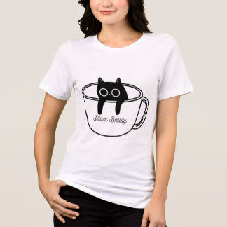 T-shirt En Tri-matière Black Beauty Cute Coffee Cup Graphic T-Shirt