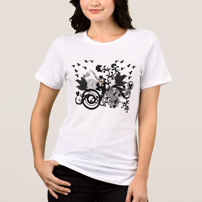 T-shirt En Tri-matière Black Irish Swirls et Leprechauns (Recto)