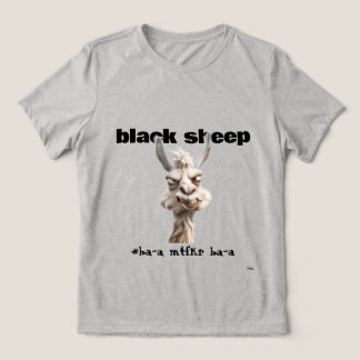 T-shirt En Tri-matière Black Sheep Llama  Tri-Blend Shirt