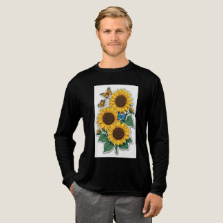 T-shirt En Tri-matière Black T shirt with yellow followers