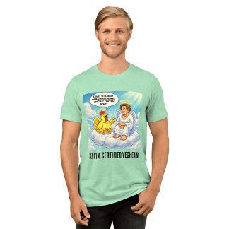 T-shirt En Tri-matière Blague du poulet ange au paradis