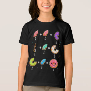 T-shirt En Tri-matière Blagues de maths sur les fractions de beignets