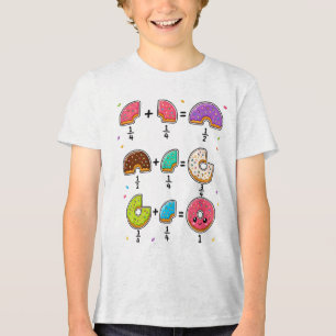 T-shirt En Tri-matière Blagues de maths sur les fractions de beignets