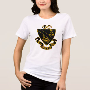 T-shirt En Tri-matière Blason de Phi Chi Theta Or et Noir
