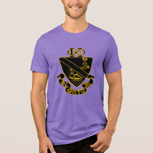 T-shirt En Tri-matière Blason de Phi Chi Theta   Or et Noir