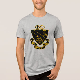 T-shirt En Tri-matière Blason de Phi Chi Theta Or et Noir