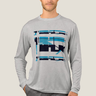 T-shirt En Tri-matière Bleu Bleu Bleu Ombré Horizontal Sud-Ouest