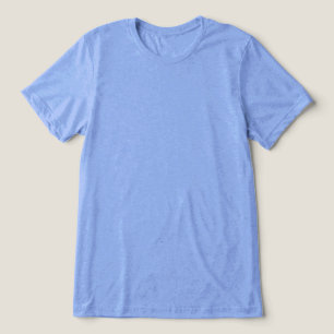 T-shirt En Tri-matière Bleu Clair Uni Vide Rien sur le Devant