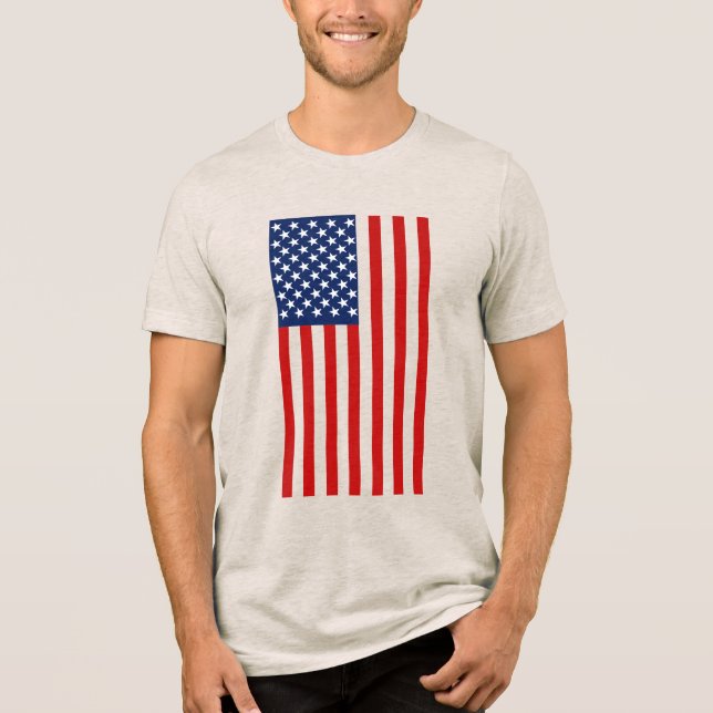 T-shirt En Tri-matière Bleu et blanc rouge (Recto)