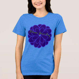 T-shirt En Tri-matière "Bloom Boldly in Purple Grace"