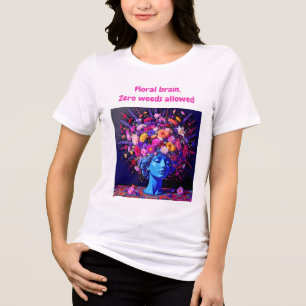 T-shirt En Tri-matière "Bloom of Eternity" - Un portrait surréaliste colo