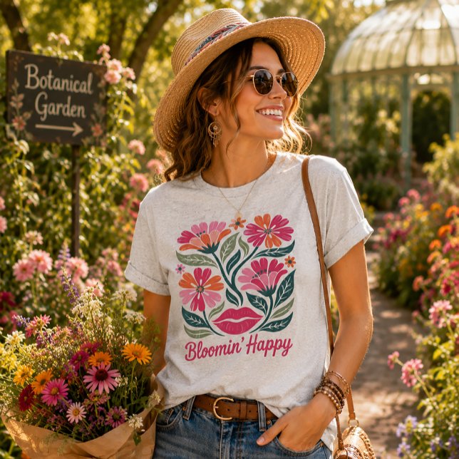 T-shirt En Tri-matière Bloomin' Happy (Créateur téléchargé)