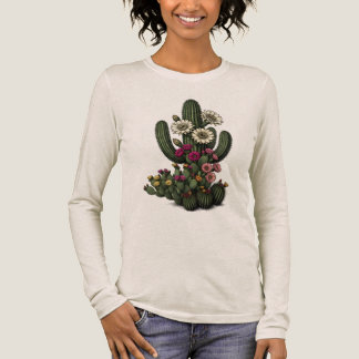 T-shirt En Tri-matière Blooming Cactus Botanical Art