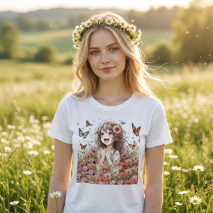 T-shirt En Tri-matière Blooming Joy Anime Floral Tee