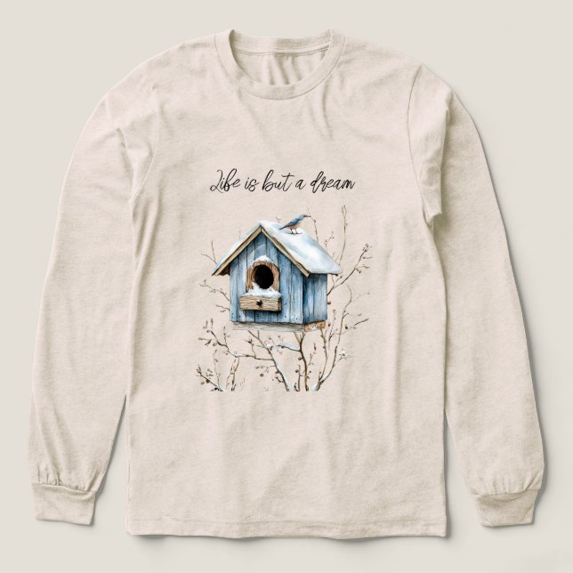 T-shirt En Tri-matière Blue Bird House (Motif devant)