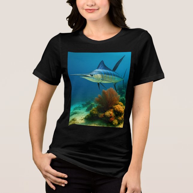 T-shirt En Tri-matière Blue Marlin Glide (Recto)