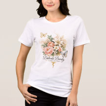 Blusa Oversize Blanca Mujer con Flores Elegantes