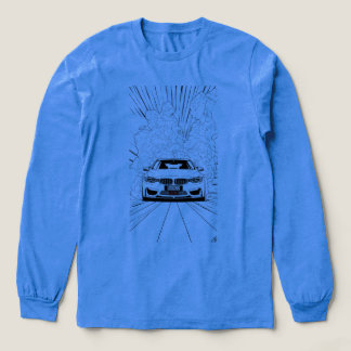 T-shirt En Tri-matière BMW M4 F82 Drift Line Art Smoke Manches Longues T-