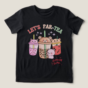 T-shirt En Tri-matière Boba Tea Anniversaire Girl Par Tea
