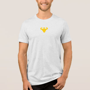 T-shirt En Tri-matière Bodybuilder Silhouette - Double Biceps Strength