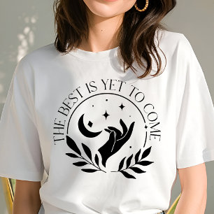T-shirt En Tri-matière Boho Le meilleur est encore à venir Crescent Moon