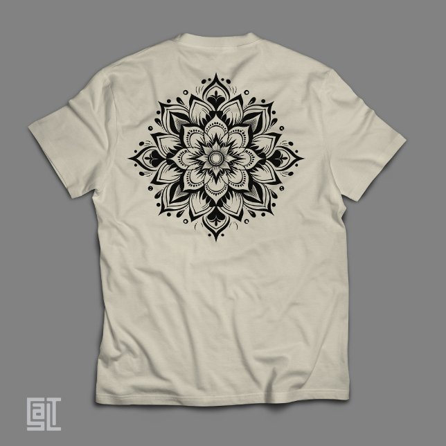 T-shirt En Tri-matière Boho Zen Mandala Intricate Floral Sacred Geometry  (Créateur téléchargé)