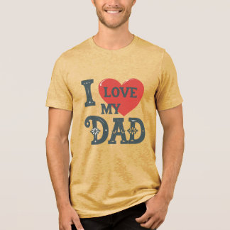 T-shirt En Tri-matière Bold Love for Dad - Design graphique coeur