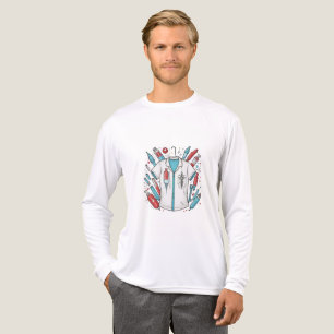 T-shirt En Tri-matière Bold Medical Sweatshirt – Wings & Syringe Design
