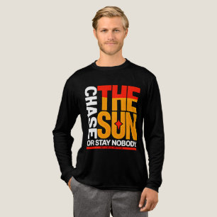 T-shirt En Tri-matière Bold Streetwear Chase The Sun Coucher de soleil