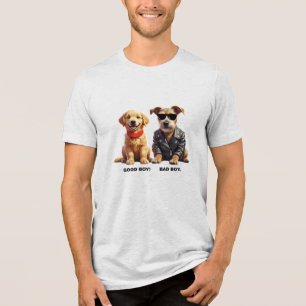 T-shirt En Tri-matière Bon garçon, mauvais garçon (Chiens)