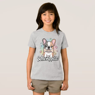 T-shirt En Tri-matière Bone Appétit - Kawaii French Bulldog Holding Bone