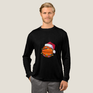 T-shirt En Tri-matière Bonhomme de neige Basketball Noël Père Noël Baseba