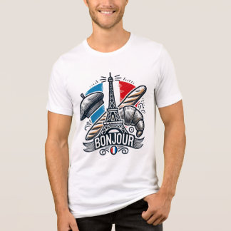 T-shirt En Tri-matière Bonjour France Tee