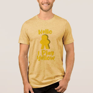 T-shirt En Tri-matière Bonjour Jaune Choix de pièce de jeu amusant