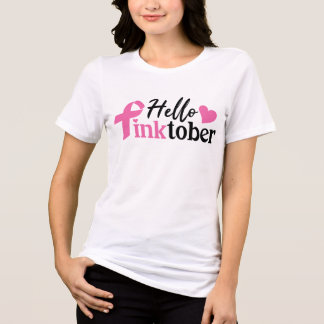 T-shirt En Tri-matière Bonjour Pinktober Mois de sensibilisation au cance