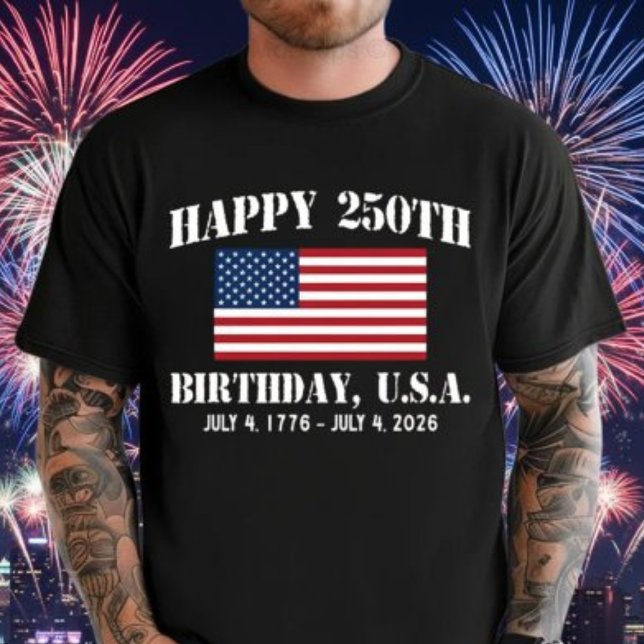 T-shirt En Tri-matière Bonne 250e anniversaire USA Shirt | America 250 Te (Celebrate America’s 250th Birthday in style, Patriotic USA Flag Shirt for July 4, 2026!)
